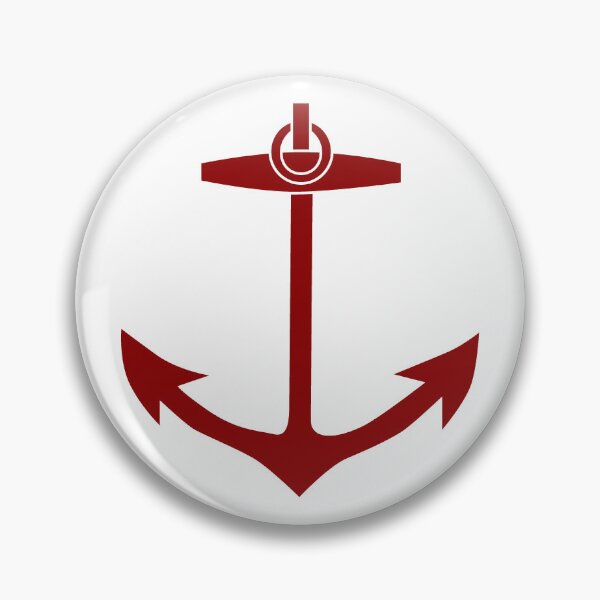Item preview, Dark Red Nautical Anchor Silhouette Design designed and sold by pattern-archive.