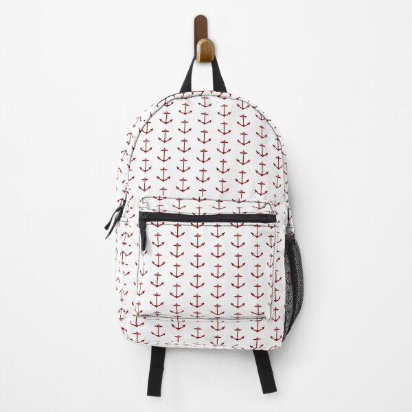 Item preview, Dark Red Nautical Anchor Silhouette Design designed and sold by pattern-archive.