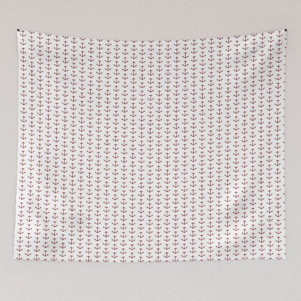 Item preview, Dark Red Nautical Anchor Silhouette Design designed and sold by pattern-archive.