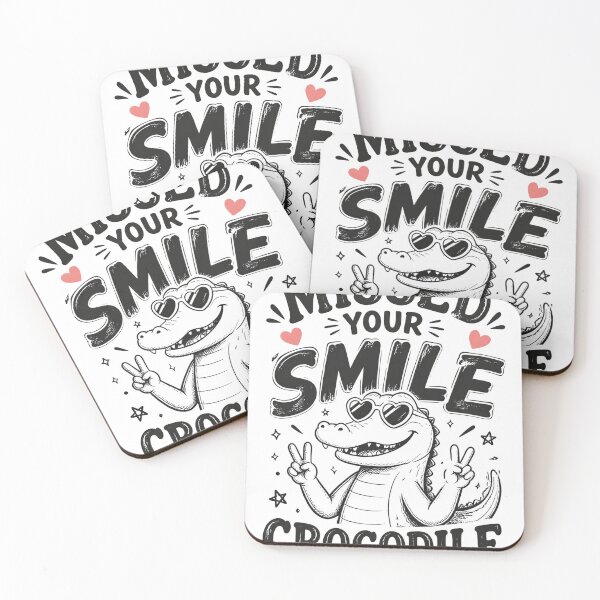 Item preview, Missed Your Smile Crocodile 3 designed and sold by Positive&FunnyThings.