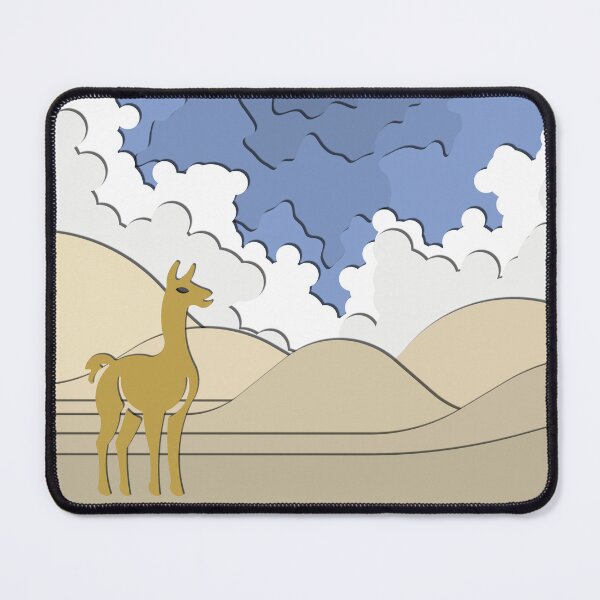 Item preview, Golden Vicuña in the Desert - Paper Cutout designed and sold by Keltoi-art.