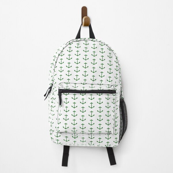 Item preview, Dark Green Nautical Anchor Silhouette Design designed and sold by pattern-archive.