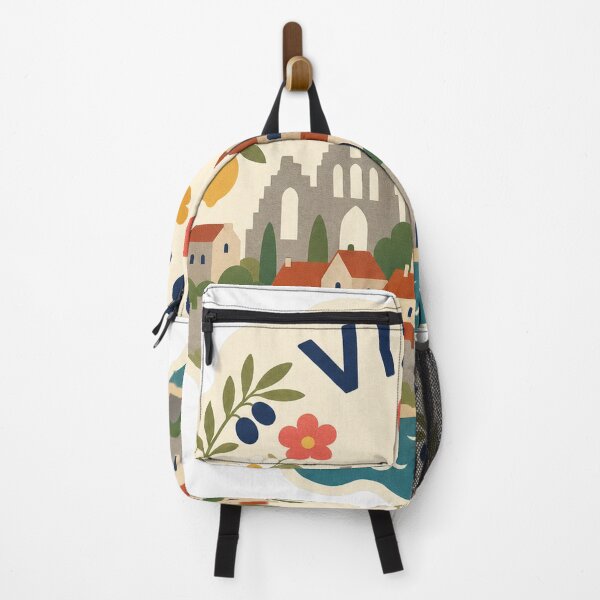 Item preview, Visby Sweden Travel Souvenir Modern Folk Art designed and sold by VisualArtsOasis.