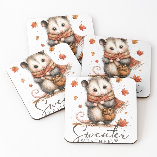Item preview,   Opossum and sweater weather carrying the delightful art of Yassou Bouhad designed and sold by Lori Richardson.