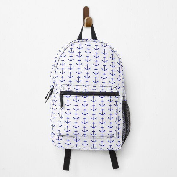 Item preview, Blue Nautical Anchor Silhouette Design designed and sold by pattern-archive.