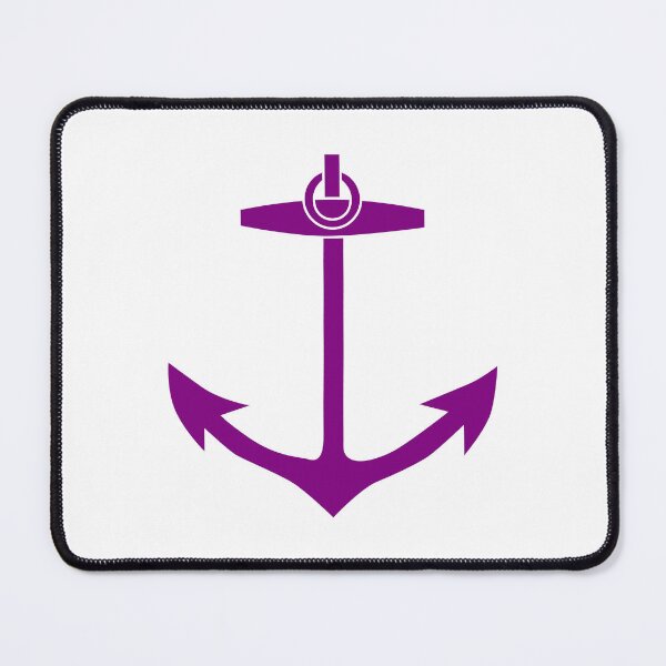 Item preview, Purple Nautical Anchor Silhouette Design designed and sold by pattern-archive.
