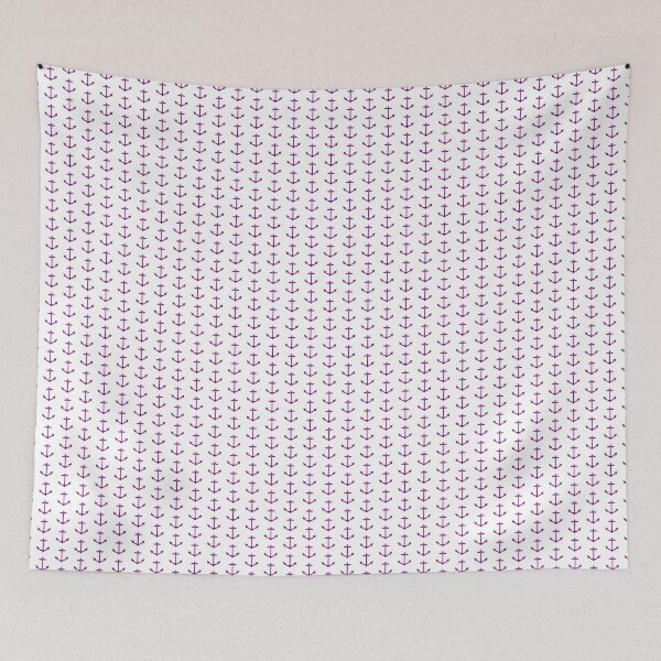 Item preview, Purple Nautical Anchor Silhouette Design designed and sold by pattern-archive.