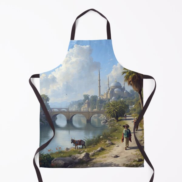Item preview, Majestic river landscape mosque designed and sold by Sigtrix.