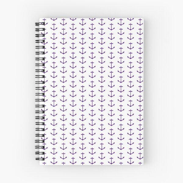 Item preview, Dark Purple Nautical Anchor Silhouette Design designed and sold by pattern-archive.