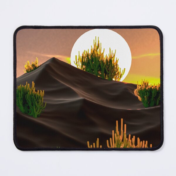 Item preview, Moonset over Dunes and Cacti designed and sold by Keltoi-art.