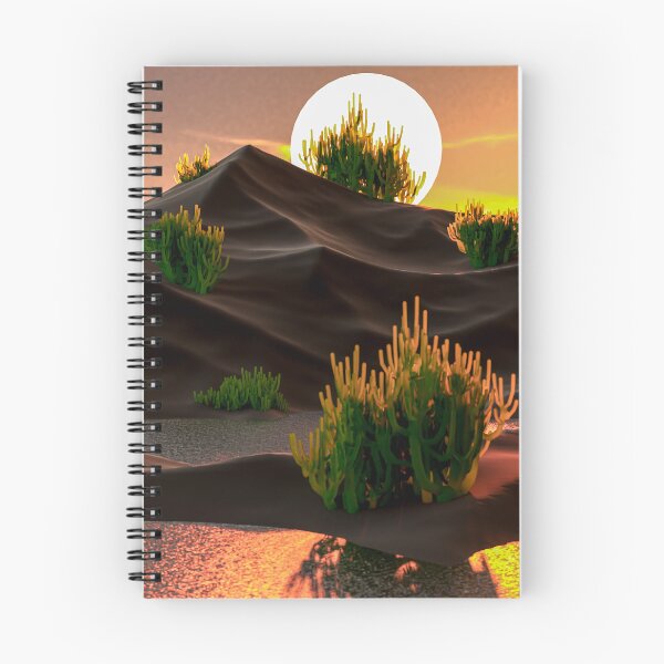 Item preview, Moonset over Dunes and Cacti designed and sold by Keltoi-art.