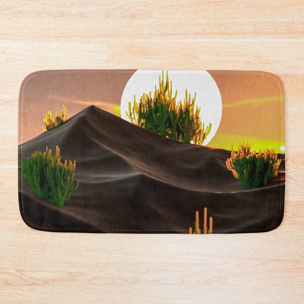 Item preview, Moonset over Dunes and Cacti designed and sold by Keltoi-art.