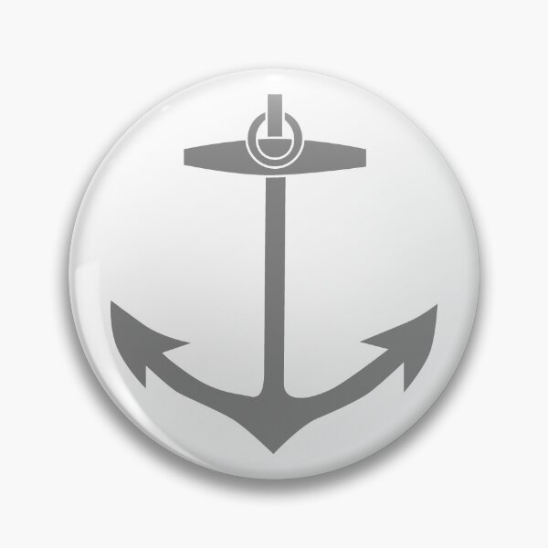 Item preview, Gray Nautical Anchor Silhouette Design designed and sold by pattern-archive.