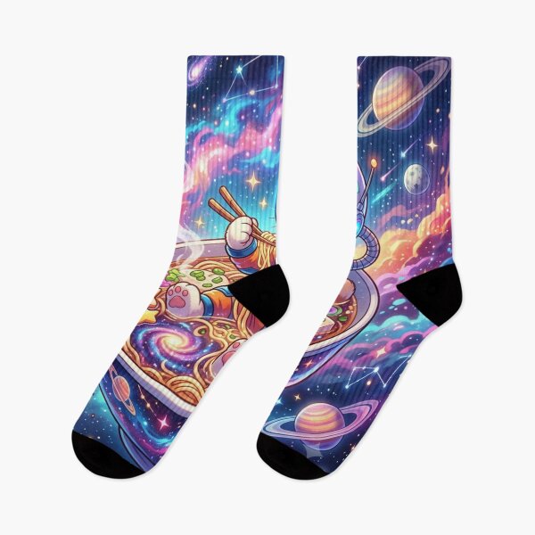 Item preview, space cat ramen astronaut designed and sold by toonvibesart.