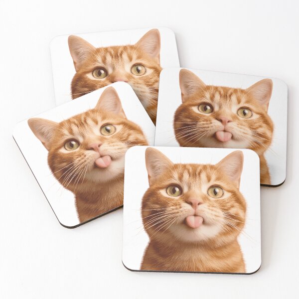 Item preview, Funny Orange Tabby Cat Sticking Tongue Out designed and sold by L&L.