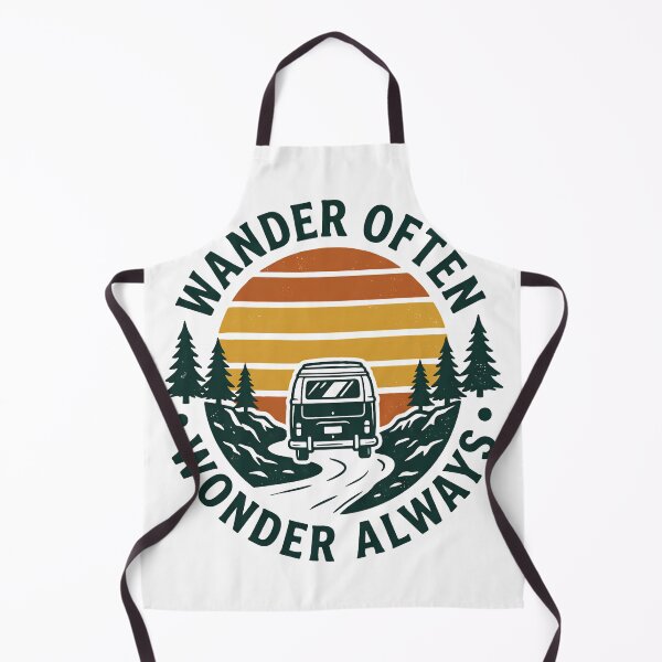 Item preview, Wander Often Wonder Always – Vintage Road Trip Adventure designed and sold by Origamoart.