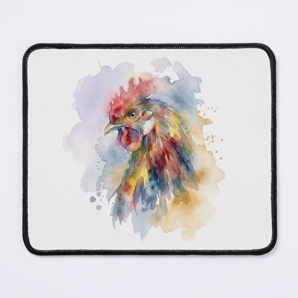 Item preview, Rooster Profile, Split Lavender and Ochre designed and sold by caracatita75.