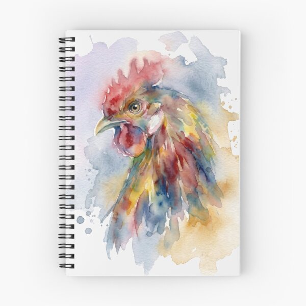 Item preview, Rooster Profile, Split Lavender and Ochre designed and sold by caracatita75.
