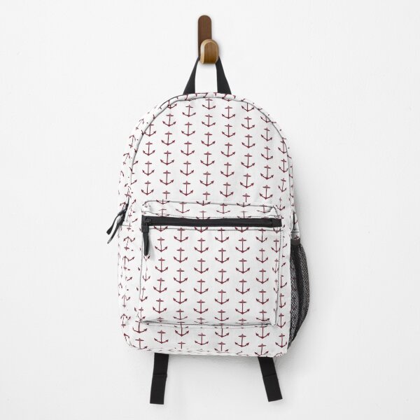 Item preview, Burgundy Nautical Anchor Silhouette Design designed and sold by pattern-archive.