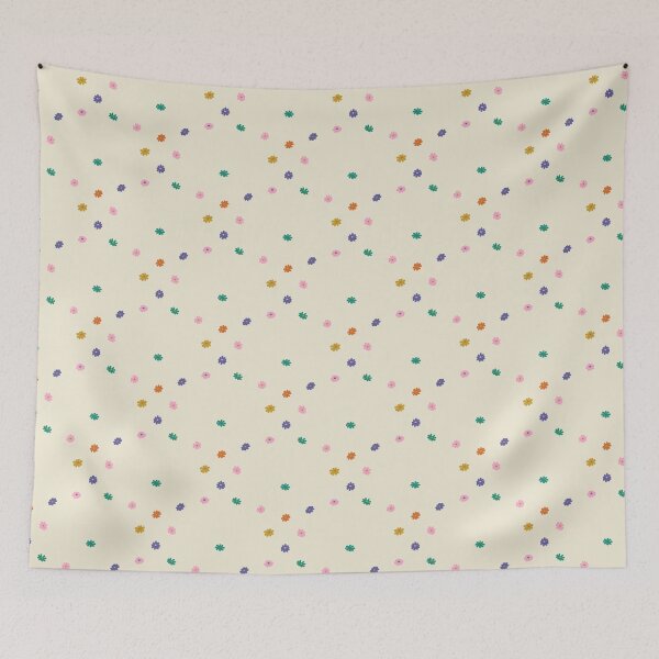 Item preview, Tiny Cosmos Flowers Scattered on Cream designed and sold by Ema Tudose.