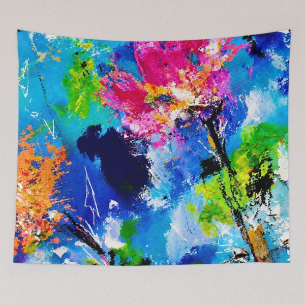Item preview, Where the Wind Pauses – Abstract Floral Garden designed and sold by CharismaticMindArt.