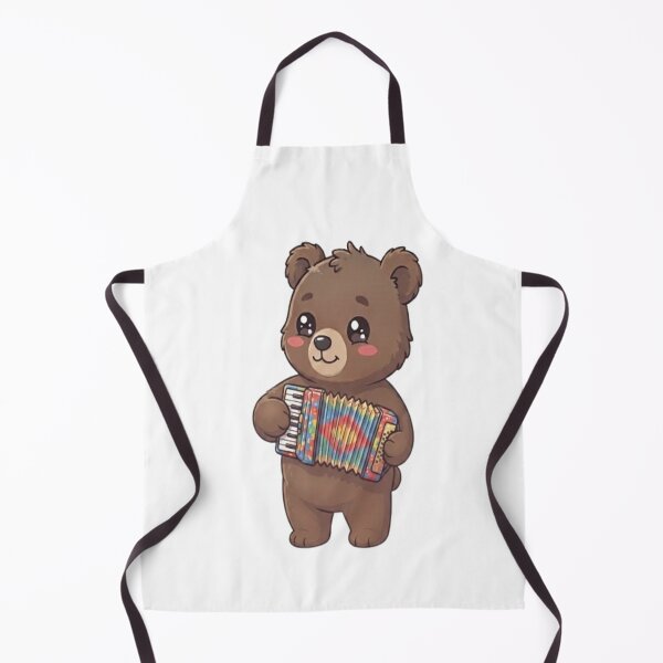 Item preview, Cute Bear Playing Accordion Instrument designed and sold by Ella_Sketch.