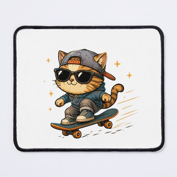 Item preview, Retro Skate Cat designed and sold by MySthore.
