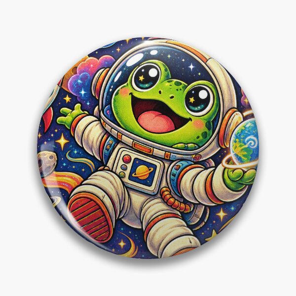 Item preview, Out of This World Frog Astronaut – Retro Cosmic Adventure designed and sold by Nexyra_Labs Art Studios.