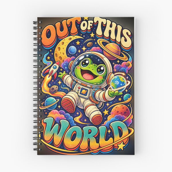 Item preview, Out of This World Frog Astronaut – Retro Cosmic Adventure designed and sold by Nexyra_Labs Art Studios.