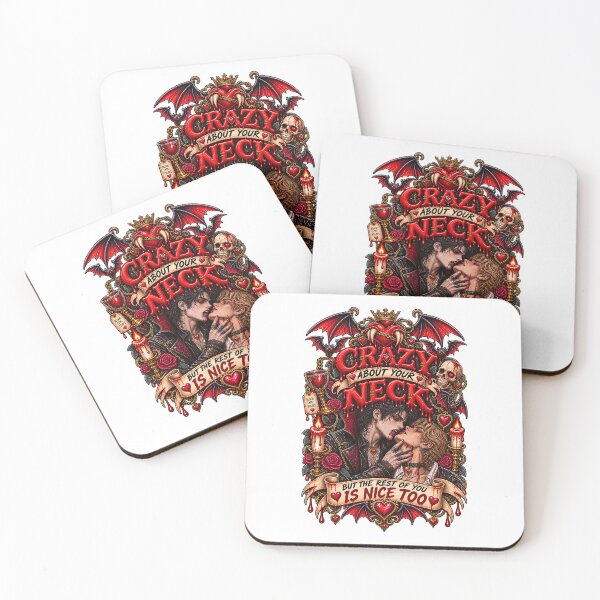 Item preview, DARK LOVE ❤️ - MONSTER ROMANCE COLLETION -  VAMPIRE LOVE - CRAZY ABOUT YOUR NECK - BUT THE REST OF YOU IS NICE TOO - GAY PRIDE designed and sold by WheelieGdArt.