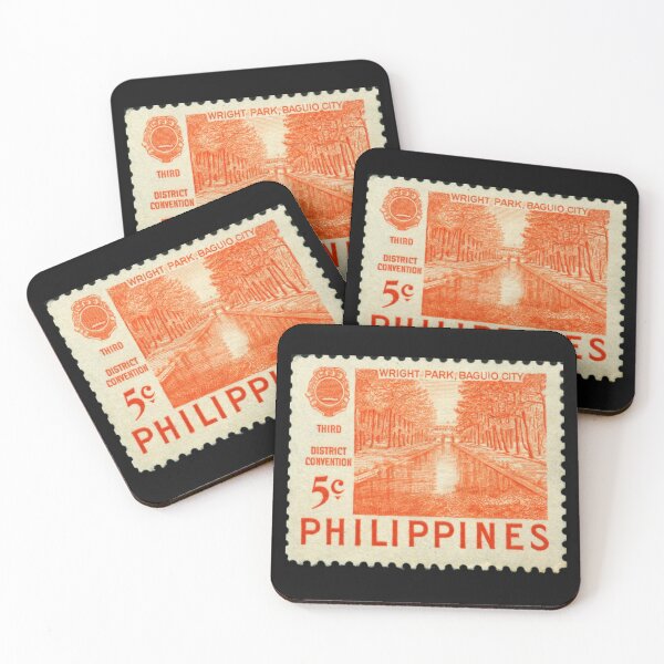 Item preview, Vintage Philippin Postage Stamp Art Baguio City designed and sold by WanderingLife.
