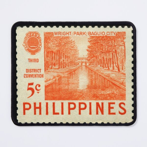 Item preview, Vintage Philippin Postage Stamp Art Baguio City designed and sold by WanderingLife.