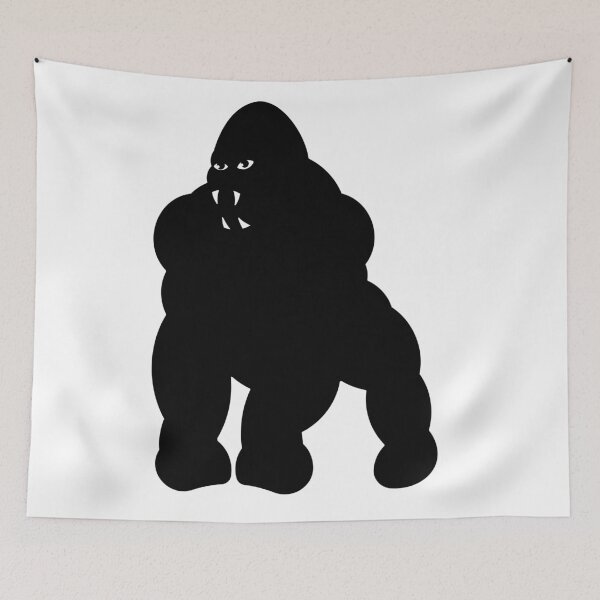 Item preview, Black Gorilla Vector Silhouette Transparent Background designed and sold by Keltoi-art.