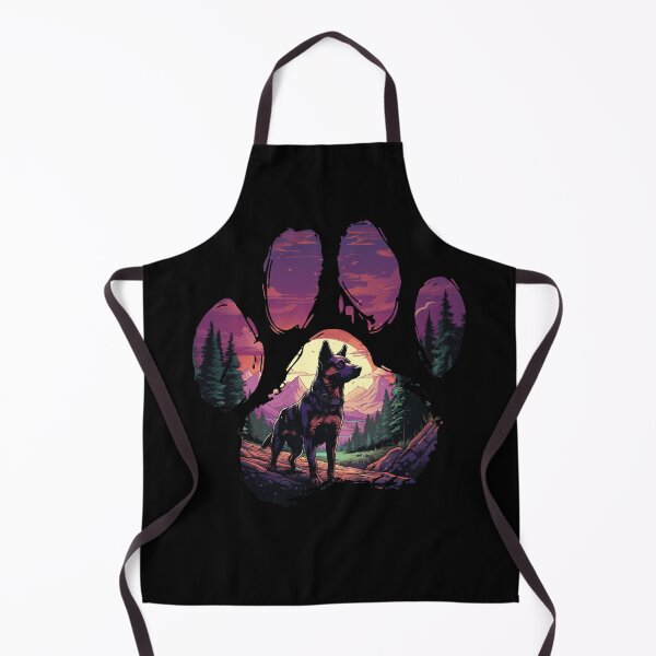 Item preview, Funny Lancashire Heeler Paw Synthwave Mountain Tree Mom Dad Kids designed and sold by rafaeltto.