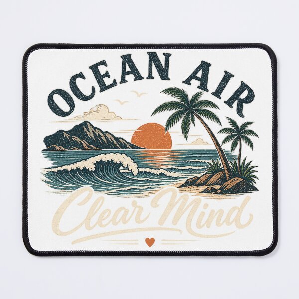 Item preview, Ocean Air Clear Mind Coastal Design designed and sold by 50Pxels.