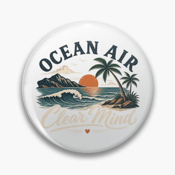 Item preview, Ocean Air Clear Mind Coastal Design designed and sold by 50Pxels.