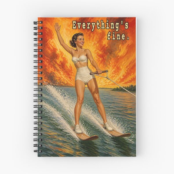 Item preview, Just keep waterskiing, everything's fine. designed and sold by Jason A. Clark.