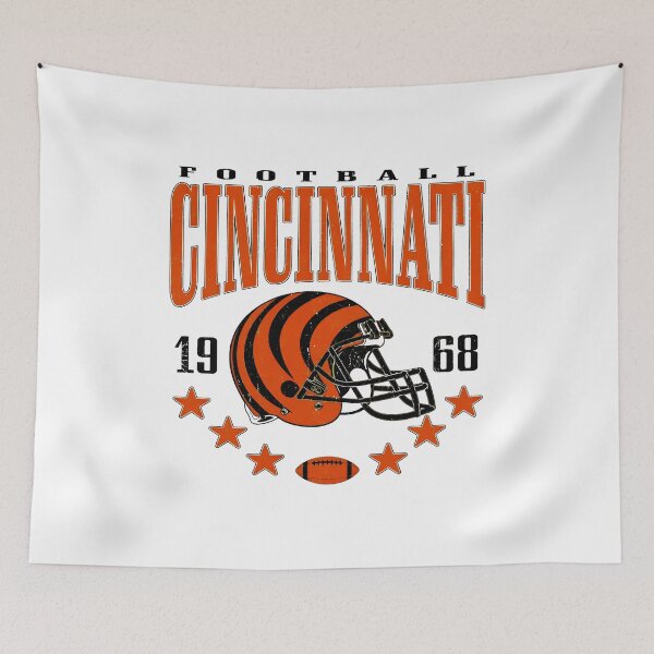 Item preview, Cincinnati Football Helmet Vintage Orange Sports Design designed and sold by RichardAn57560.