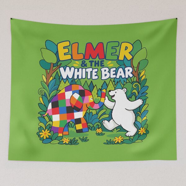 Item preview, Elmer and the White Bear Adventure designed and sold by HappyToons Shop.