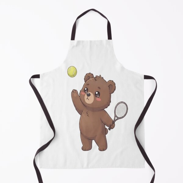 Item preview, Cute Bear Playing Tennis Game designed and sold by Ella_Sketch.