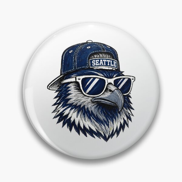 Item preview, Seattle Eagle Warrior With Blue Cap And Shades designed and sold by TimothyCa87133.
