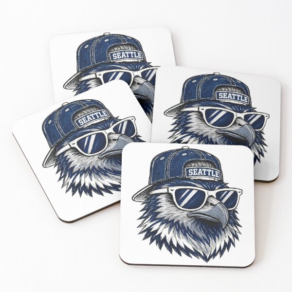Item preview, Seattle Eagle Warrior With Blue Cap And Shades designed and sold by TimothyCa87133.