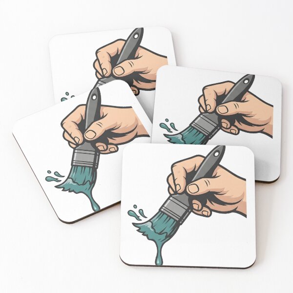 Item preview, Creative Paint Brush Art – Artist Painting Tool Illustration designed and sold by StickerNestYou.