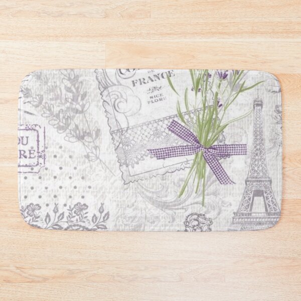 Item preview, The Eiffel Tower, flowers and a butterfly all in purple designed and sold by Thecountess0o0.