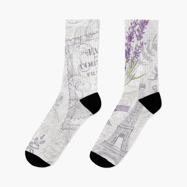 Item preview, The Eiffel Tower, flowers and a butterfly all in purple designed and sold by The countess.