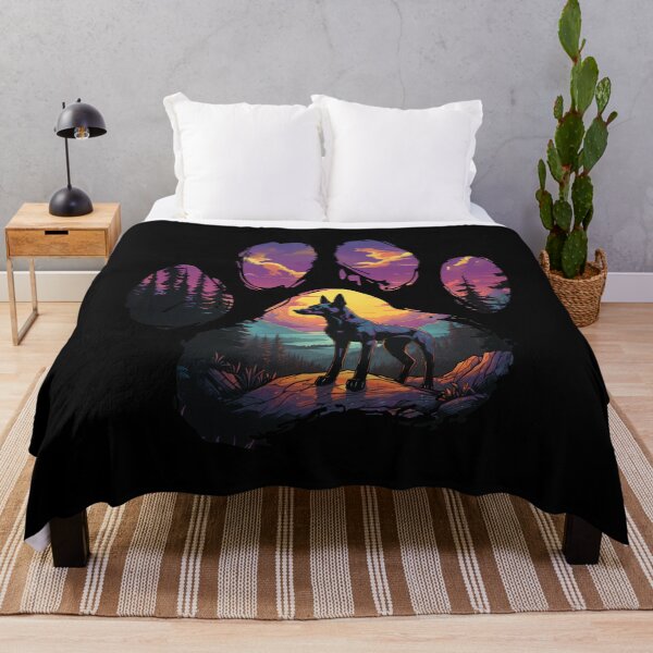 Item preview, Funny Miniature Pinscher Paw Synthwave Mountain Tree Mom Dad Kids designed and sold by rafaeltto.