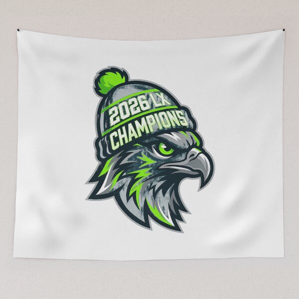 Item preview, Fierce Eagle Champion Mascot Neon Sports Design designed and sold by PhillipCo64597.