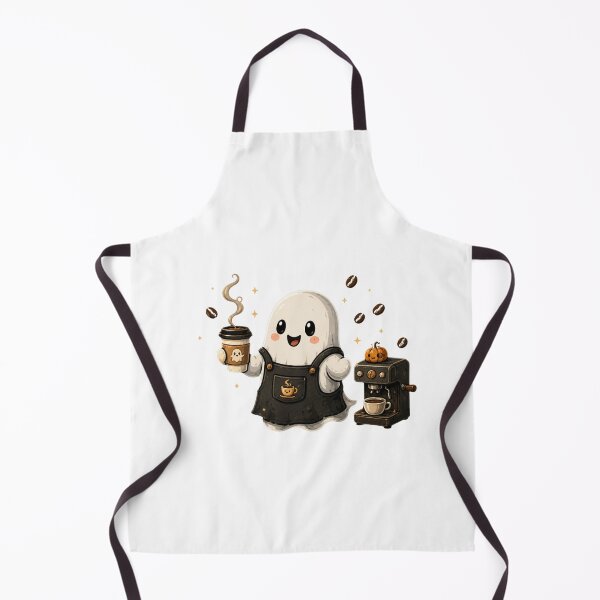 Item preview, Little Ghost Barista – Spooky Cute Coffee Lover designed and sold by MySthore.