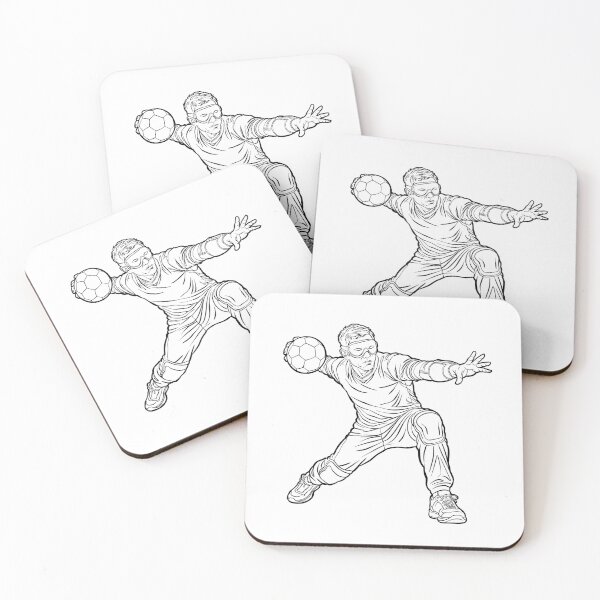 Item preview, Blind Football Player in Action Line Art Illustration, Visually Impaired Athlete Playing Adaptive Soccer designed and sold by StairheadStore.