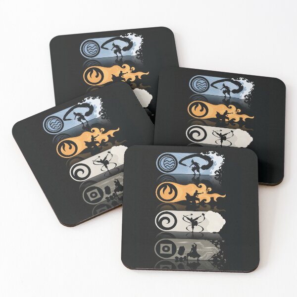 Item preview, Avatar The Last Airbender Four Elements Bending Masters designed and sold by Manga Mouth Piece .